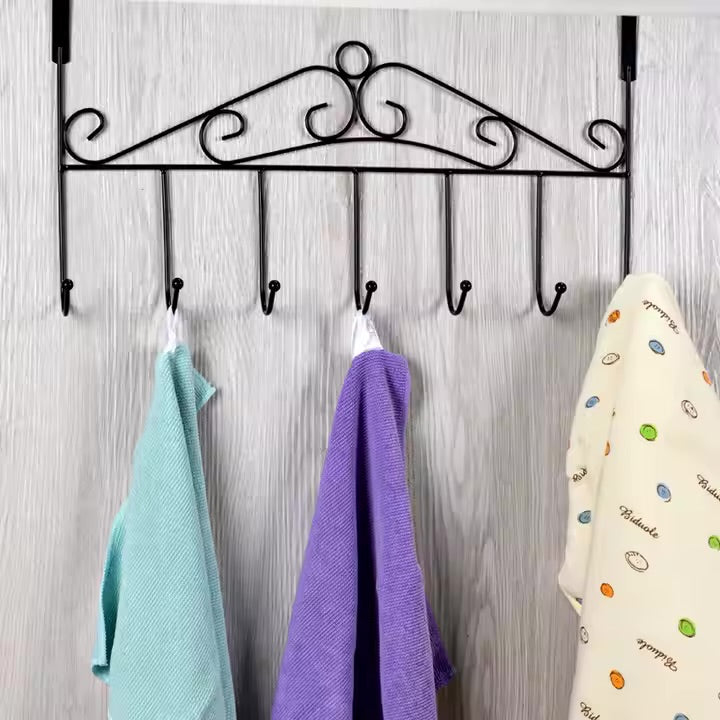Door Hooks Towel Holder for Bathroom Kitchen Bedroom Hanging Rack