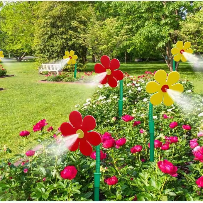 Dancing Flower Water Sprinkler - Colorful Flower Garden Watering System