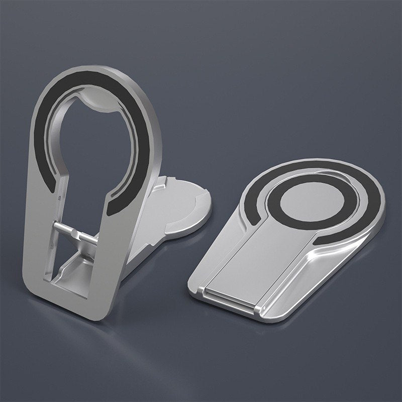 🔗 High-Quality Magnetic Metal Phone Ring Holder – 360° Rotating Foldable Kickstand