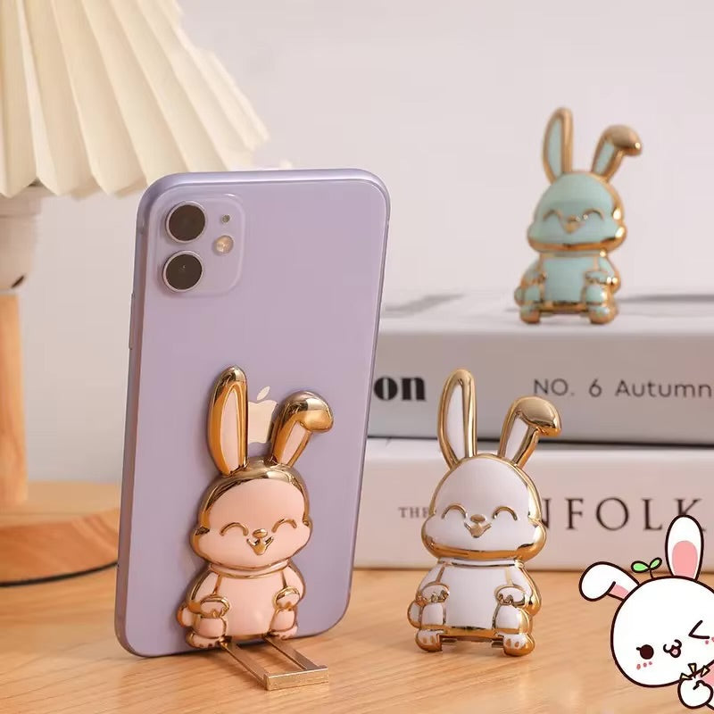 🐰 حامل هاتف على شكل حلقة إصبع على شكل أرنب لطيف