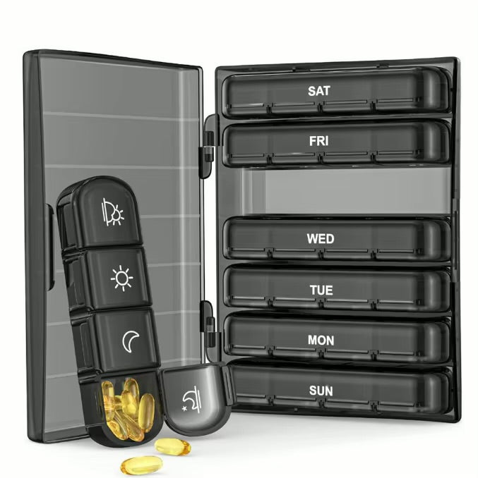 AM PM Weekly Pill Organizer