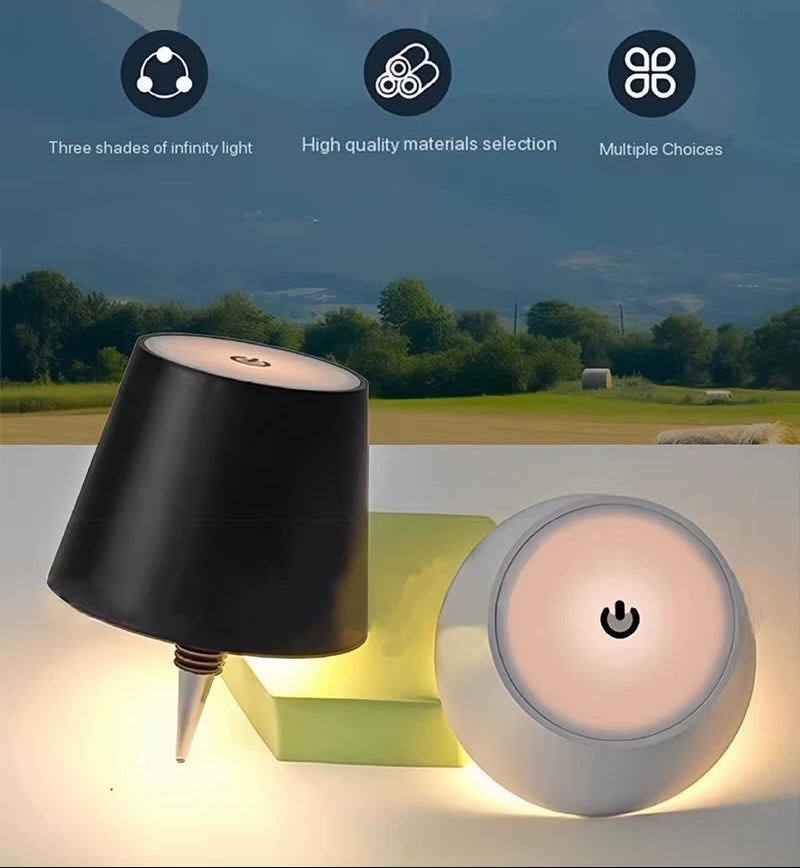 زجاجة نبيذ قابلة لإعادة الشحن مزودة بإضاءة LED