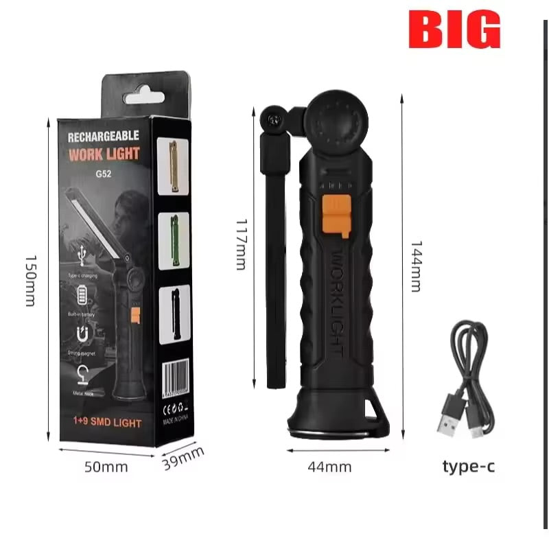 USB Rechargeable COB LED Work Light