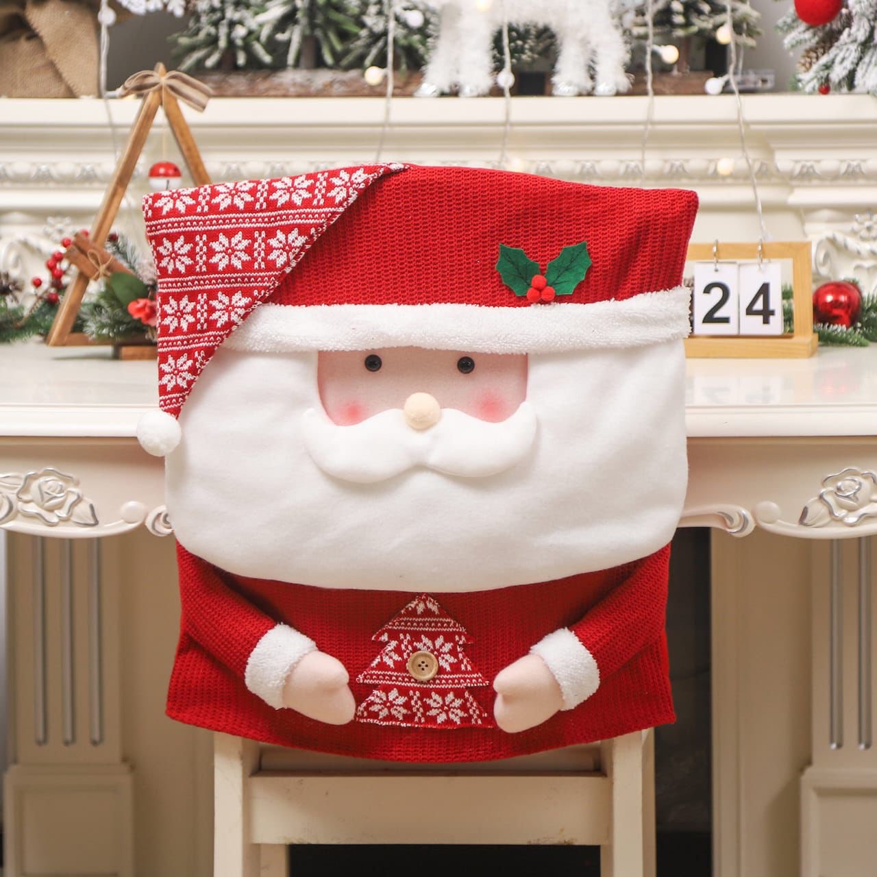 Christmas Santa Chair Cover