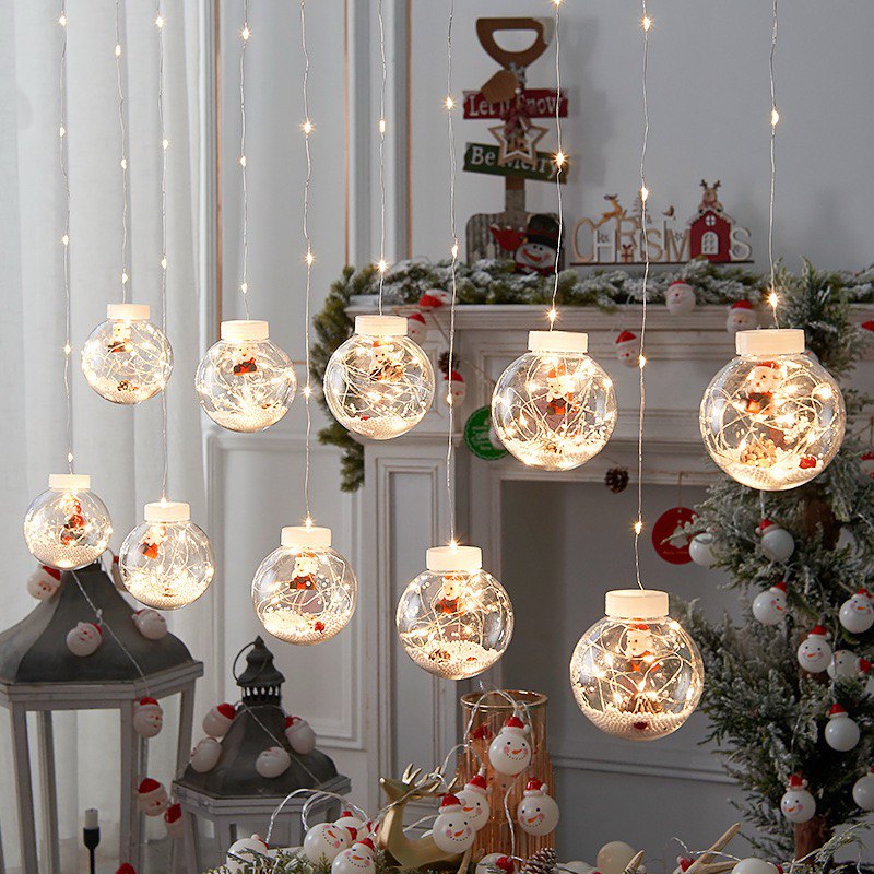 Globe LED Ornament String Lights