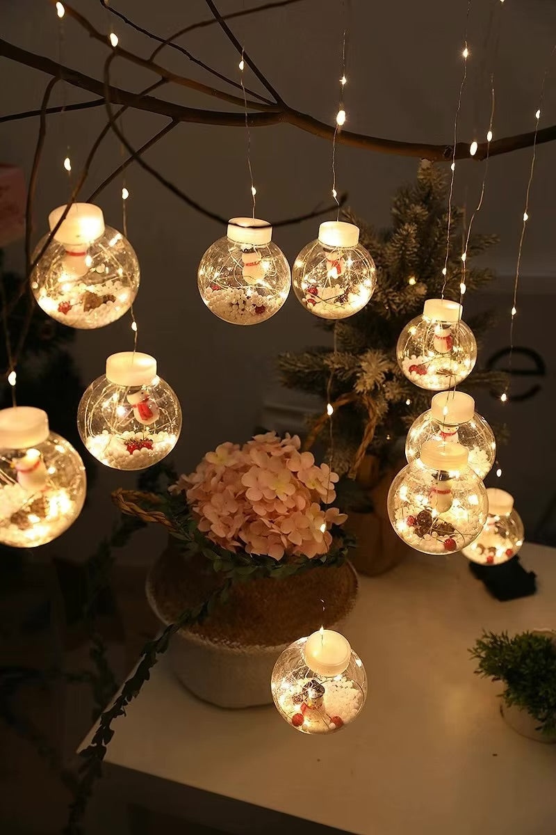 Globe LED Ornament String Lights