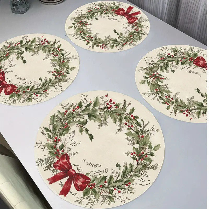 Christmas Place Mat Dining Table Coaster