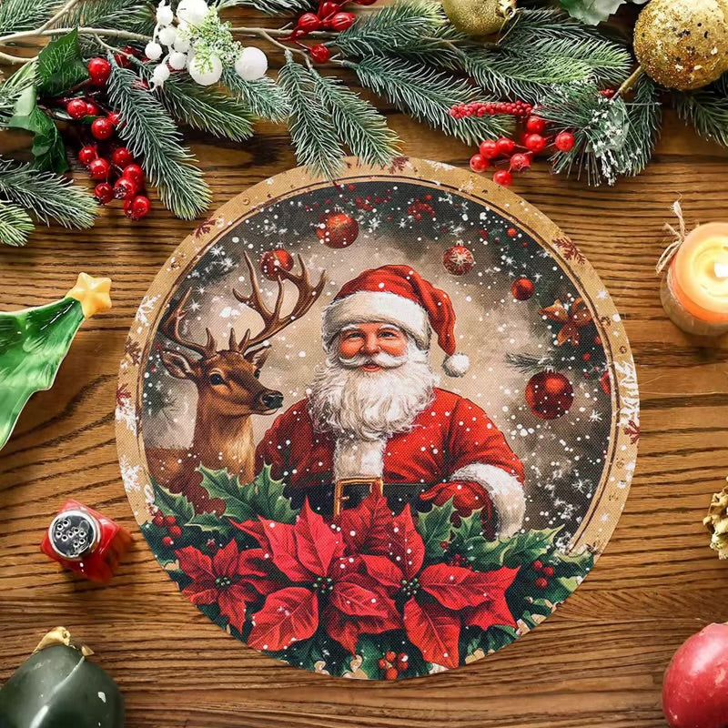Christmas Place Mat Dining Table Coaster