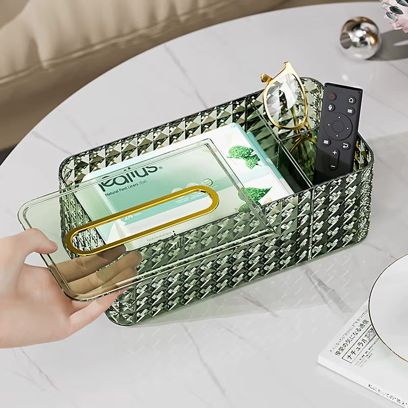 Crystal Plastic Tissue Storage Box