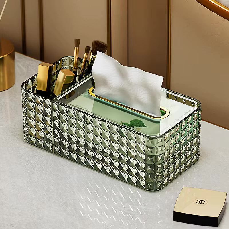 Crystal Plastic Tissue Storage Box