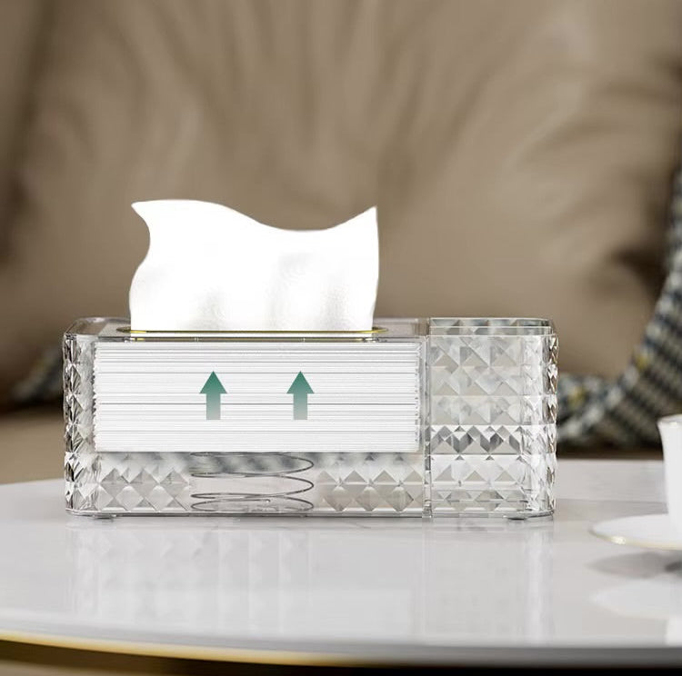 Crystal Plastic Tissue Storage Box