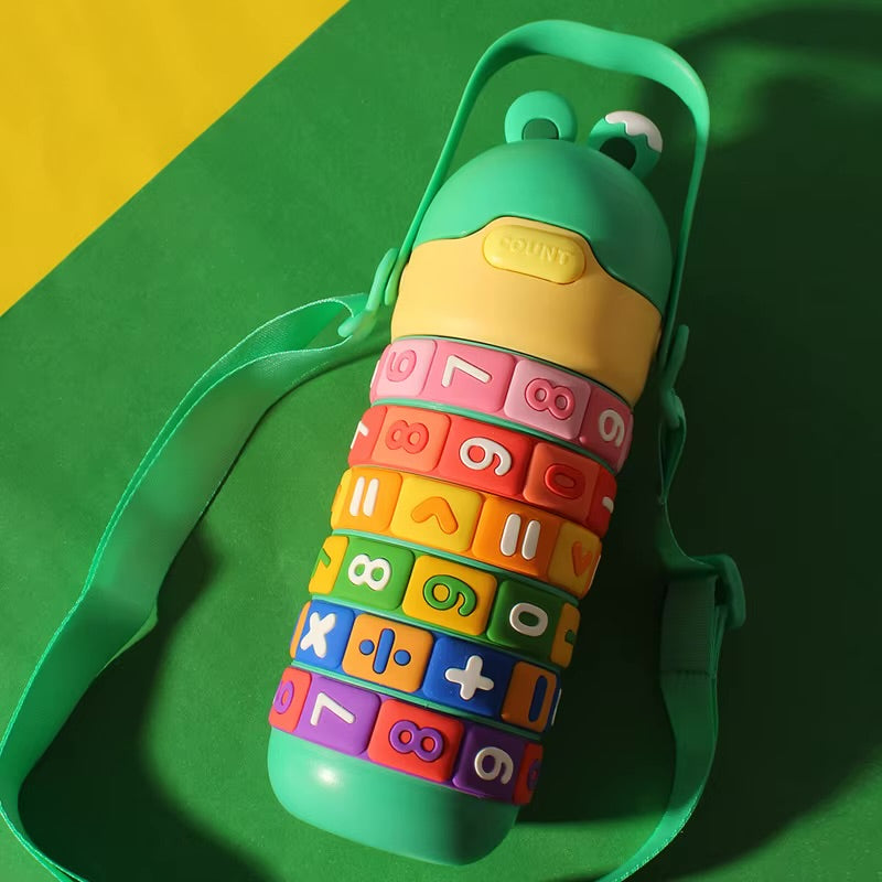 Large Capacity Anti-Fall Portable Cartoon Water Bottle