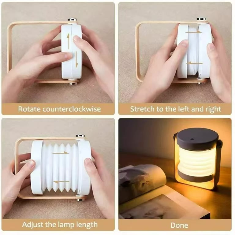 Wireless Chargeable Collapsible LED Portable Lantern