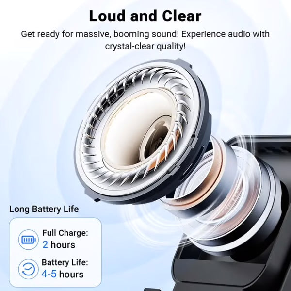 Wireless Induction Audio Speaker Stand, 5-in-1 Phone Stand