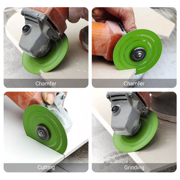 3PCS 115MM Ultra-Thin Vacuum Brazed Diamond Grinding Discs