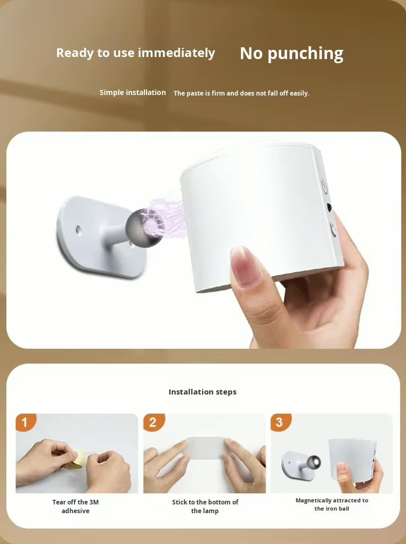 Modern Dimming Rechargeable Wireless LED Wall Light