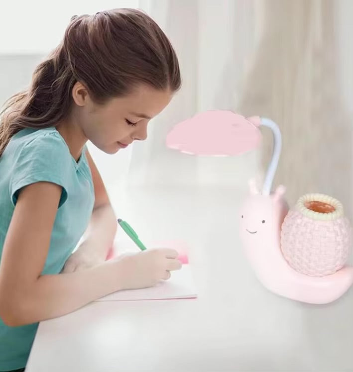 Snail Rechargeable Desk Lamp – Creative LED Night Light