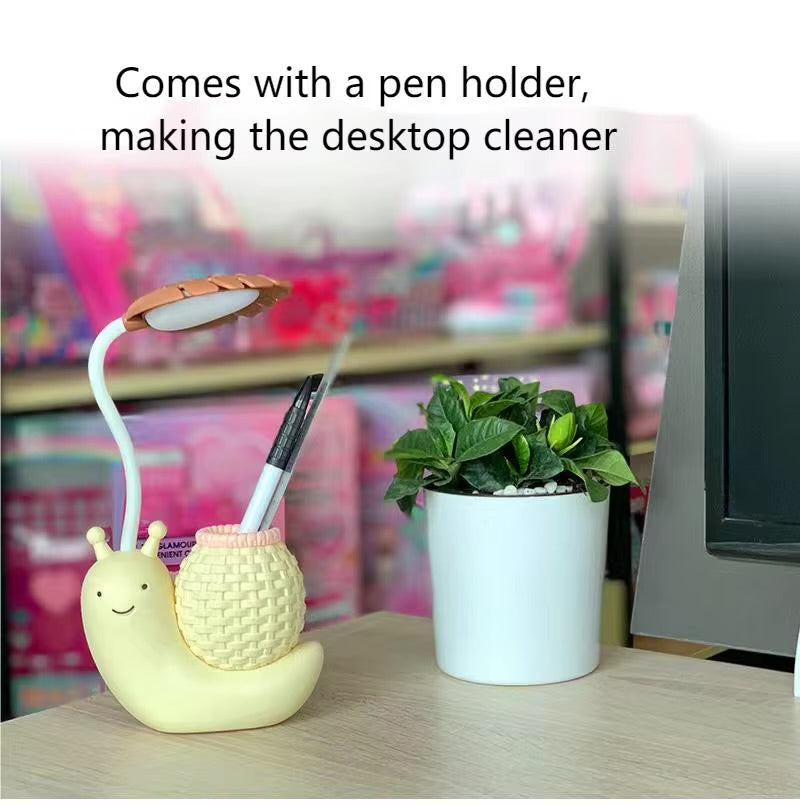 Snail Rechargeable Desk Lamp – Creative LED Night Light