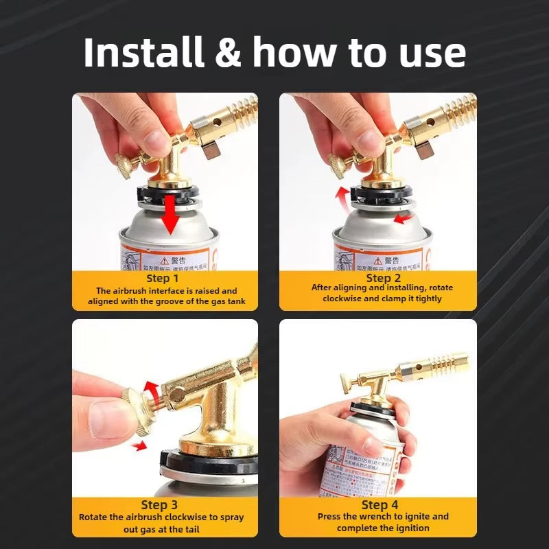 Outdoor Portable Gas Torch – Dual Flame