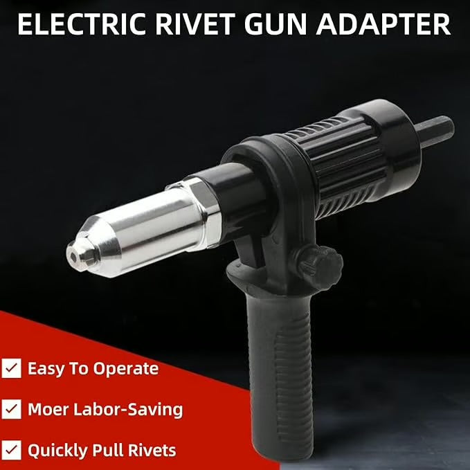 Professional Electric Rivet Gun Adapter Kit (3pcs)