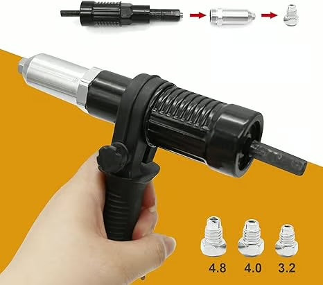 Professional Electric Rivet Gun Adapter Kit (3pcs)