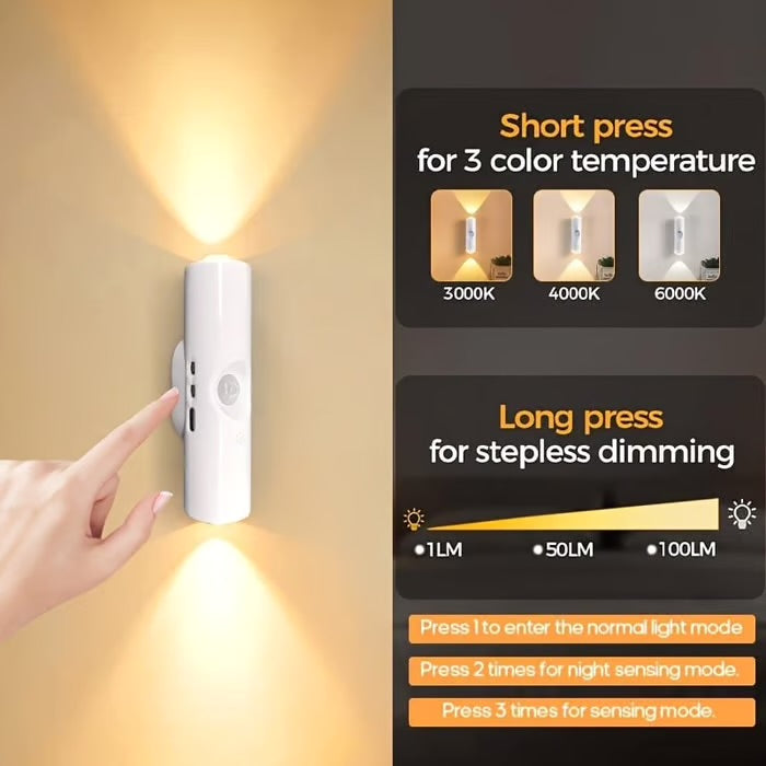 ⏳Rechargeable Smart LED Motion Sensor Ambient Light