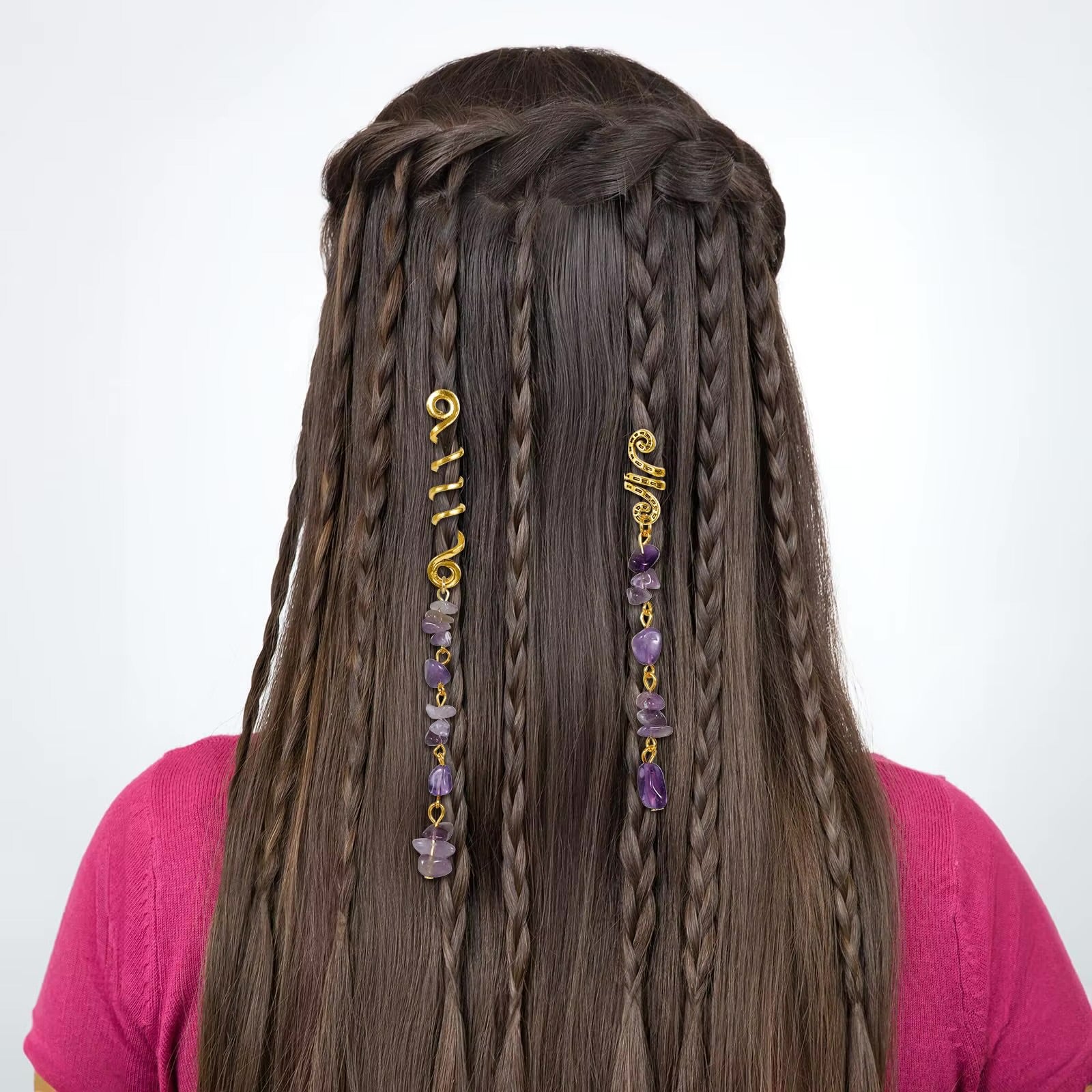 American Exaggerated Braided Hair Ties (2pcs)