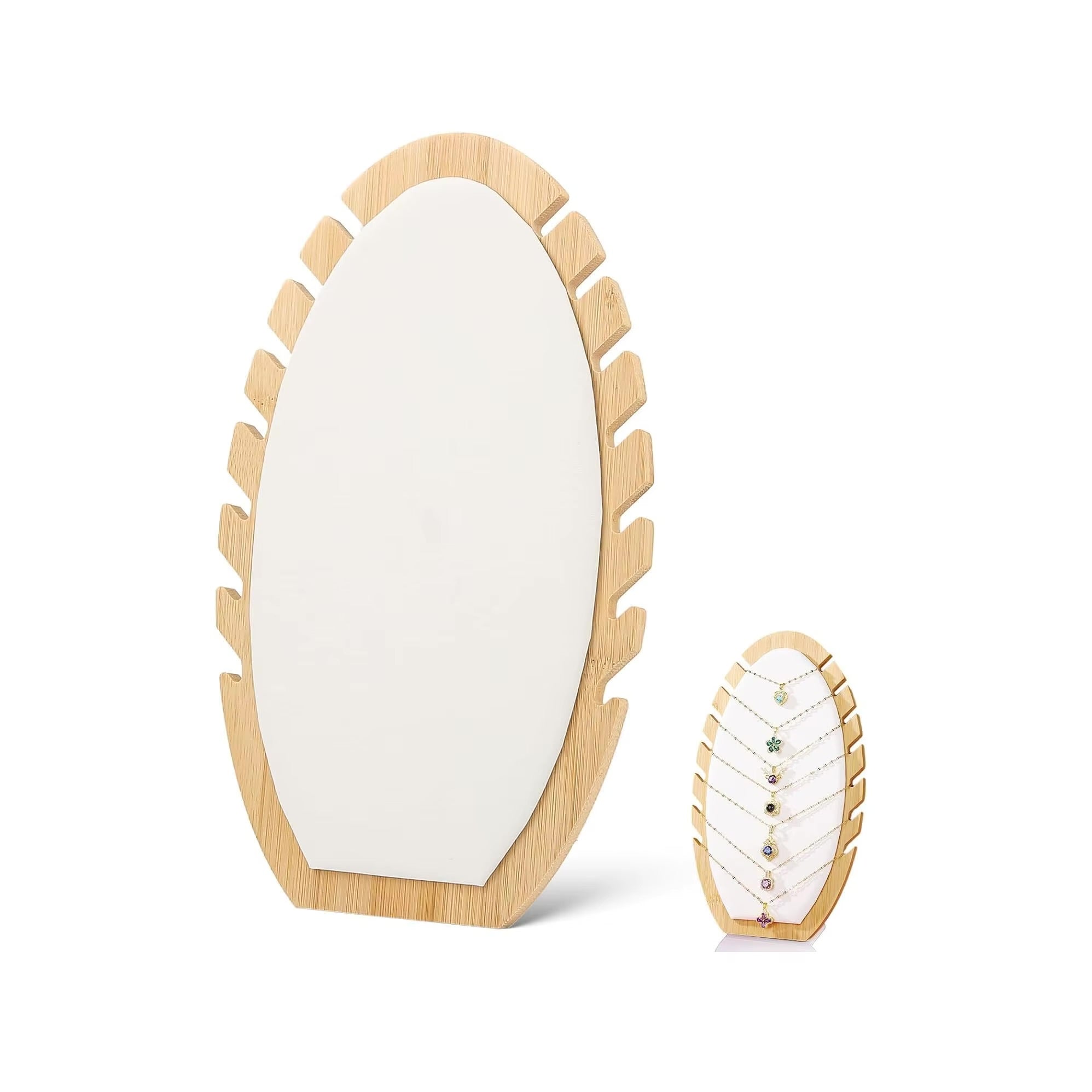Bamboo Jewelry Display Stand – Necklace & Bracelet Hanger