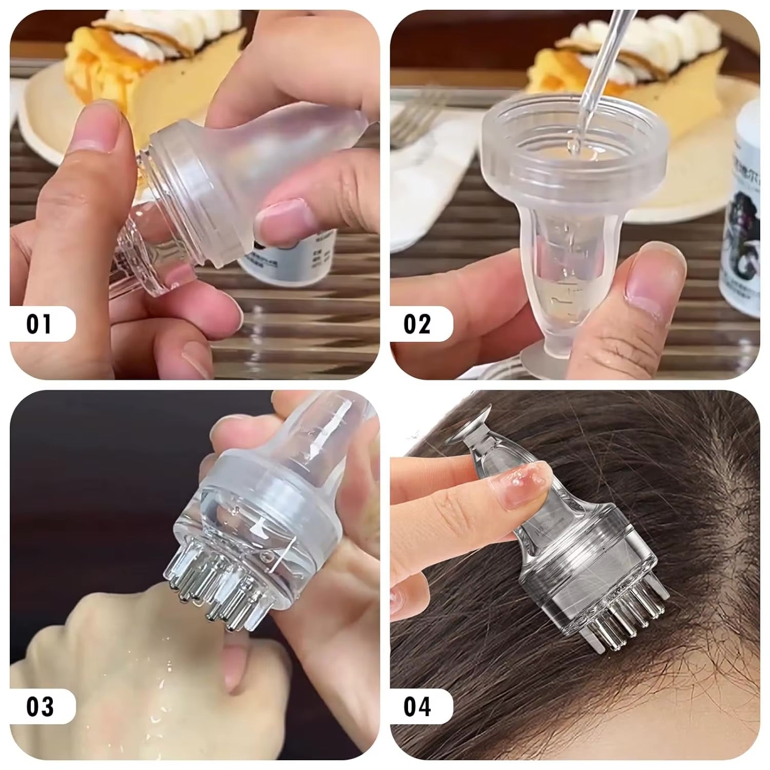 Scalp Massage Oil Comb – Hair Growth Care Tool