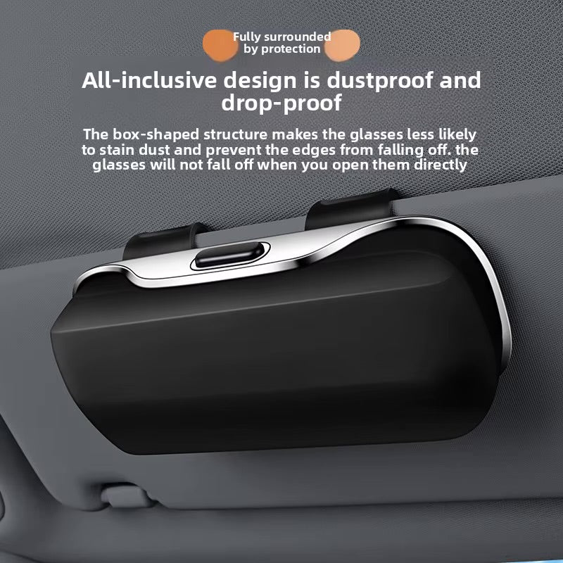 Press Plastic Car Glasses Box