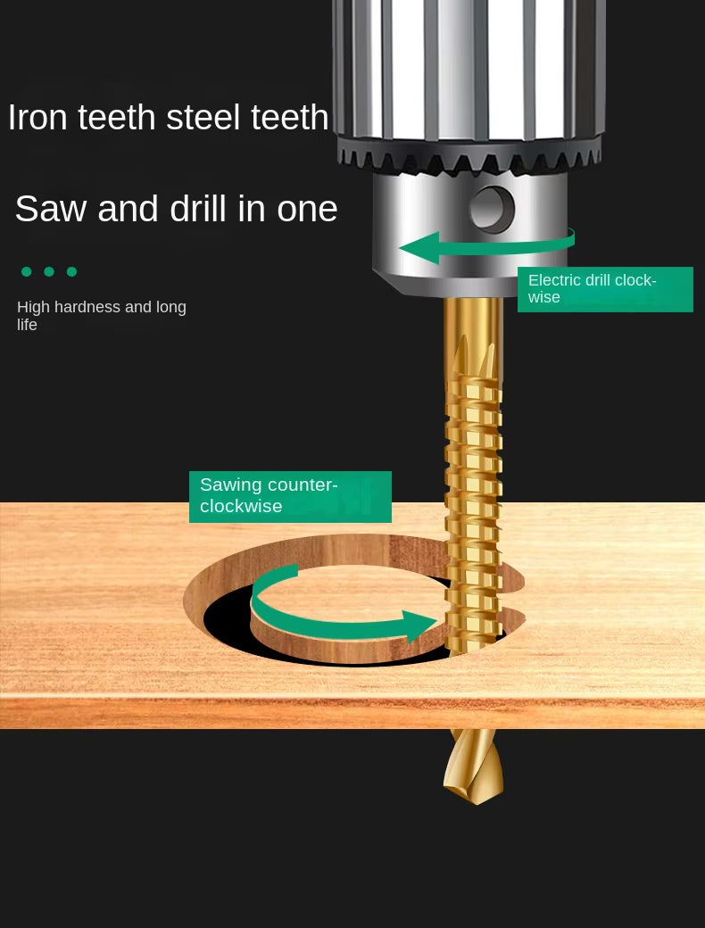 Serrated Pagoda Cobalt-Containing HSS Drill Bit