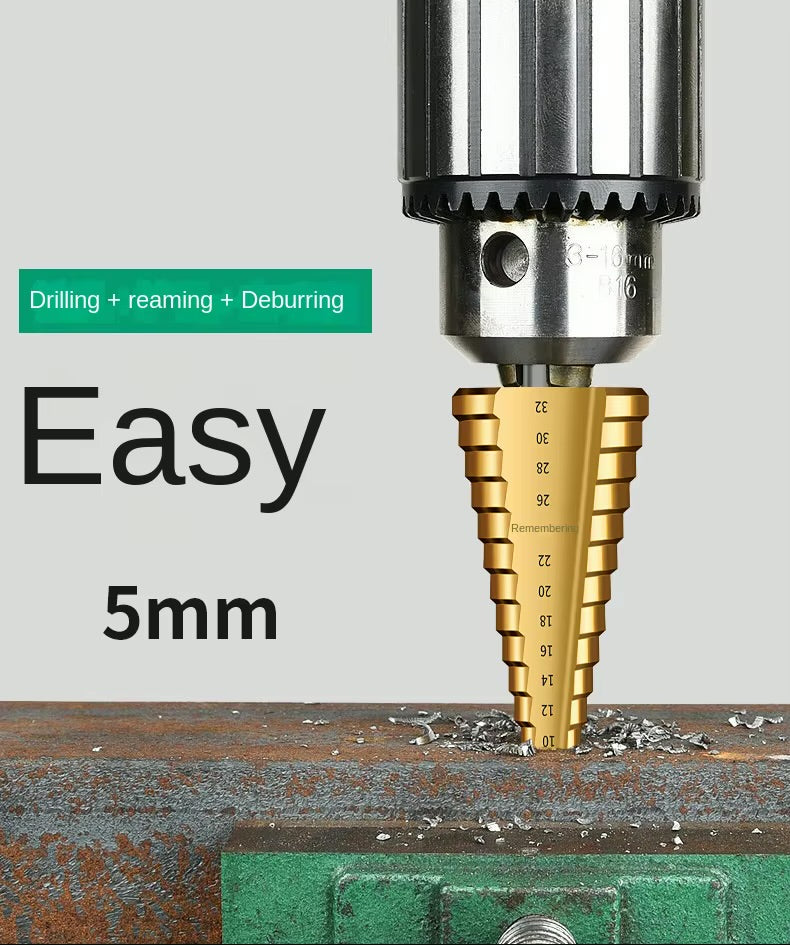 Serrated Pagoda Cobalt-Containing HSS Drill Bit