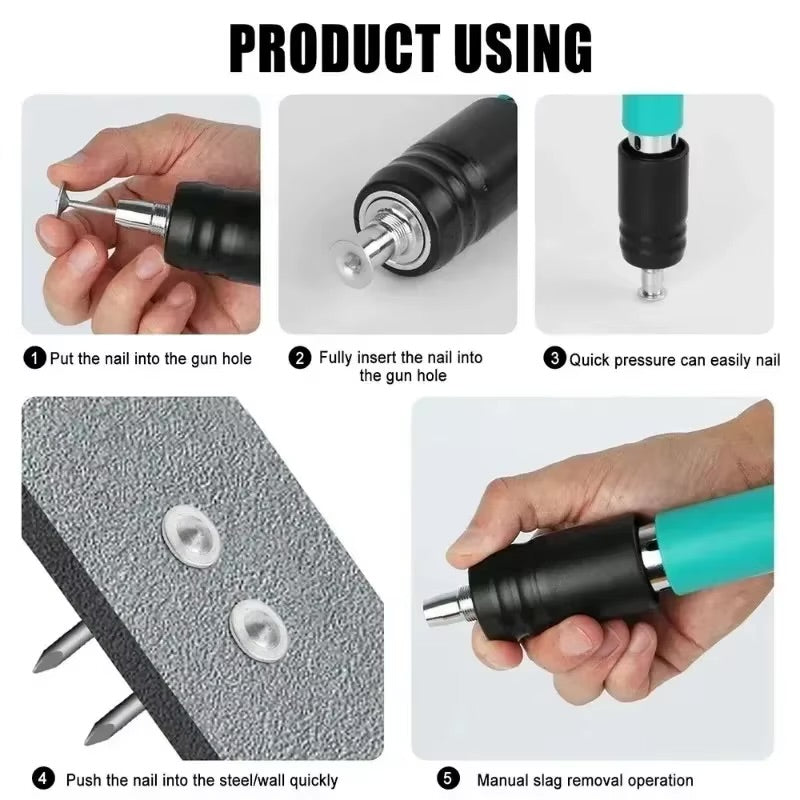 Manual Steel Nail Gun & Rivet Tool
