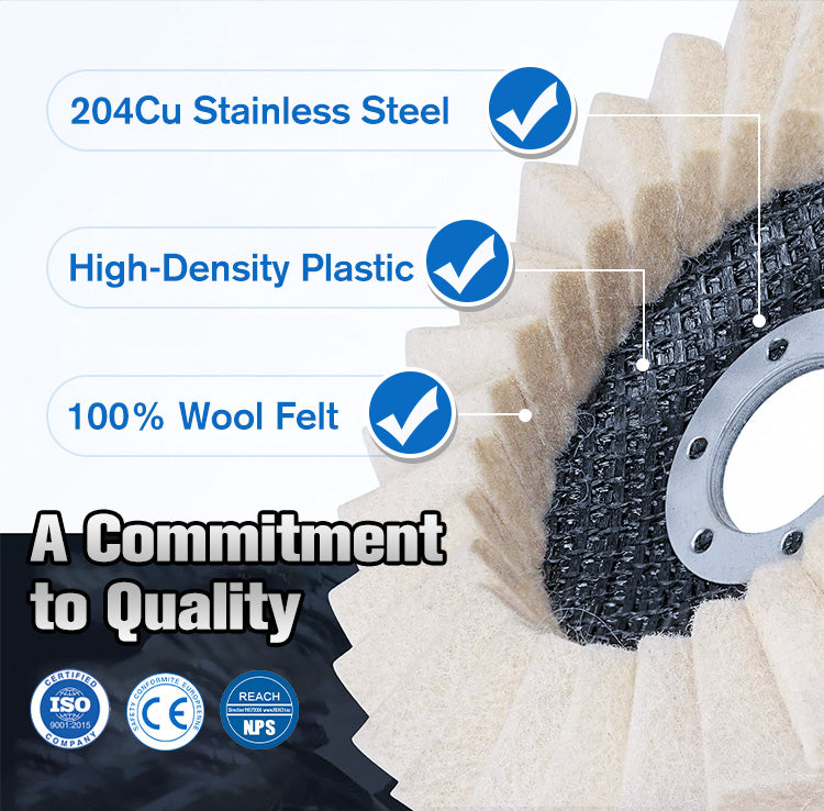 Wool Felt Flap Polishing Disc