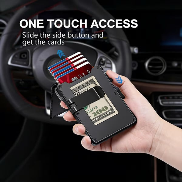 The Ultimate Smart Pop-Up Wallet: Slim, Secure, & RFID Protected