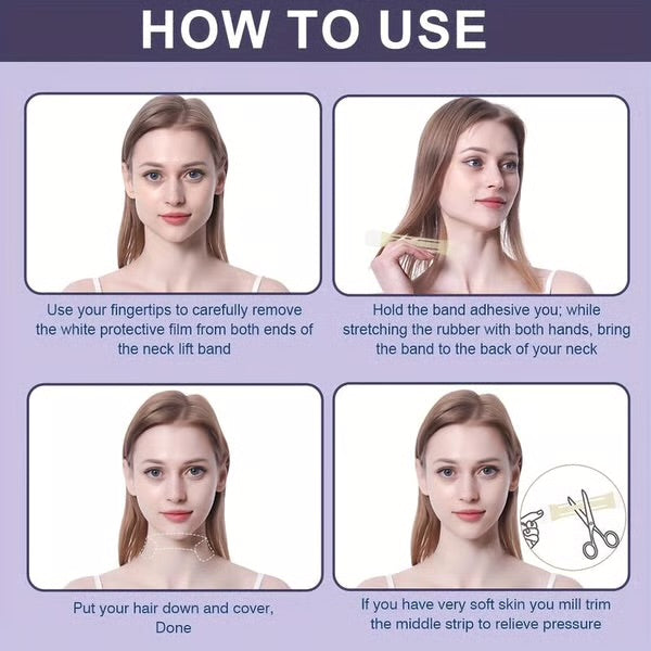 🔥Face Neck Lifting Tape (Long-Lasting-20pcs)