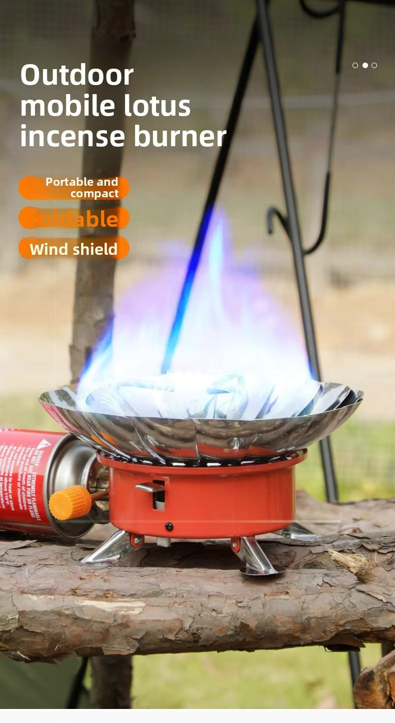 🔥 Gas Stove Outdoor Camping Stove — Lightweight & Windproof
