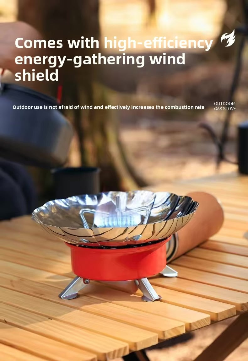 🔥 Gas Stove Outdoor Camping Stove — Lightweight & Windproof
