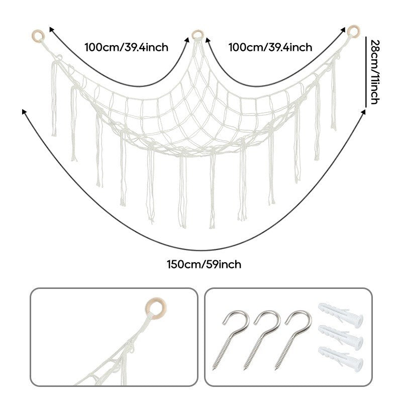 Modern Macrame Toy Hammock