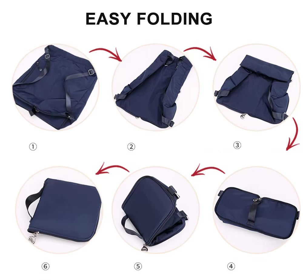 Waterproof Embroidered Travel Backpack for Women