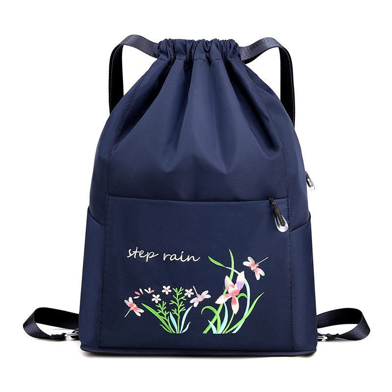 Waterproof Embroidered Travel Backpack for Women