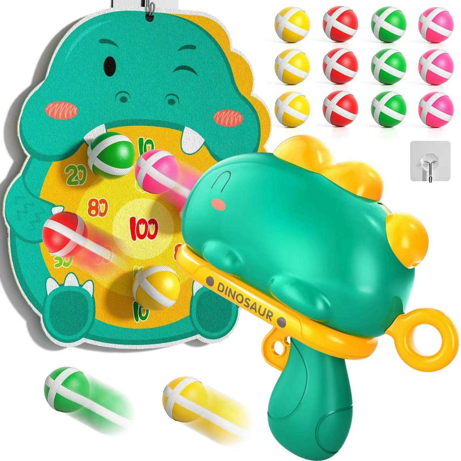 Indoor Dinosaur Target Catapult Game for Kids