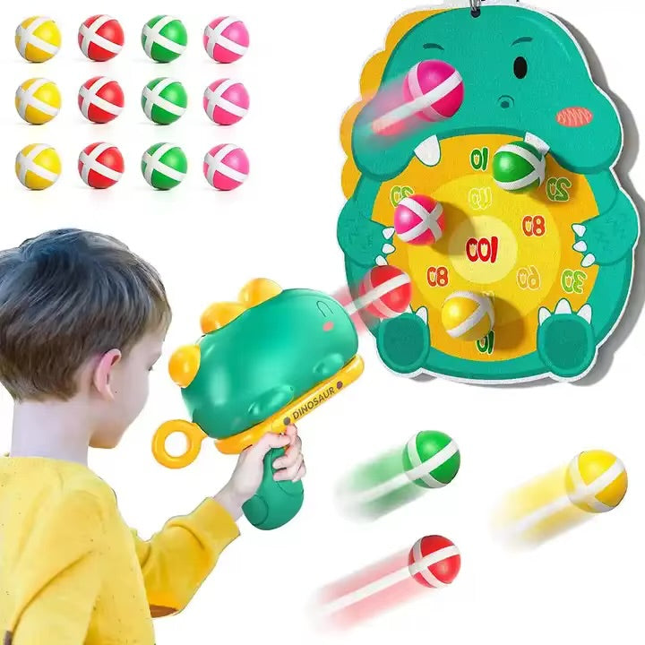 Indoor Dinosaur Target Catapult Game for Kids