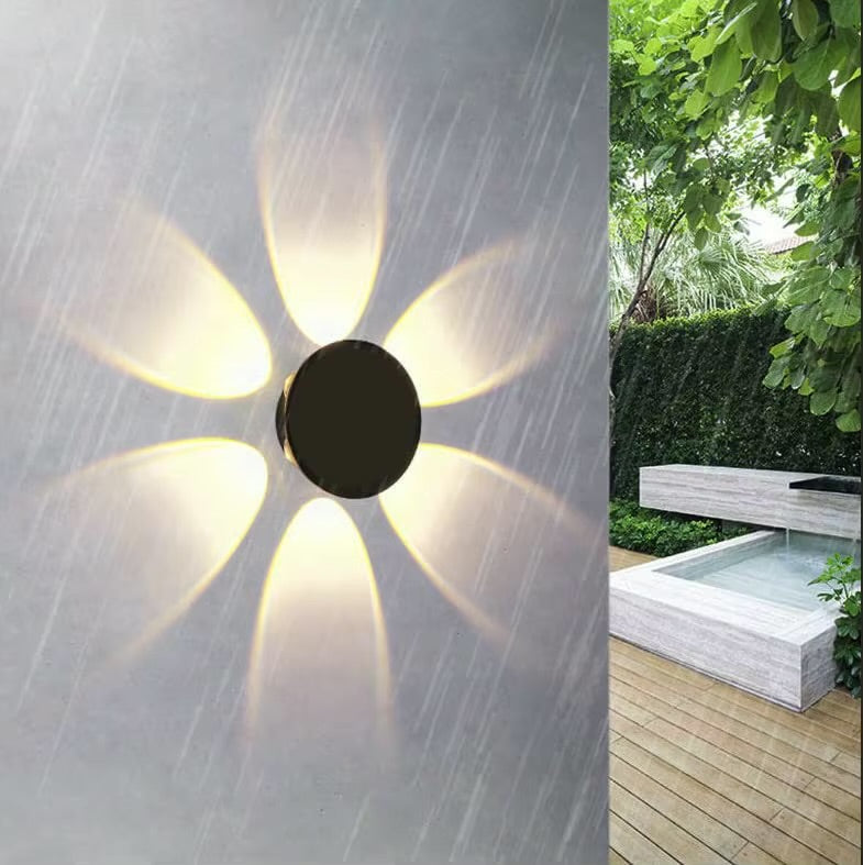 Flower‑Shape LED Outdoor Wall Lamp
