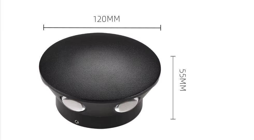 Flower‑Shape LED Outdoor Wall Lamp