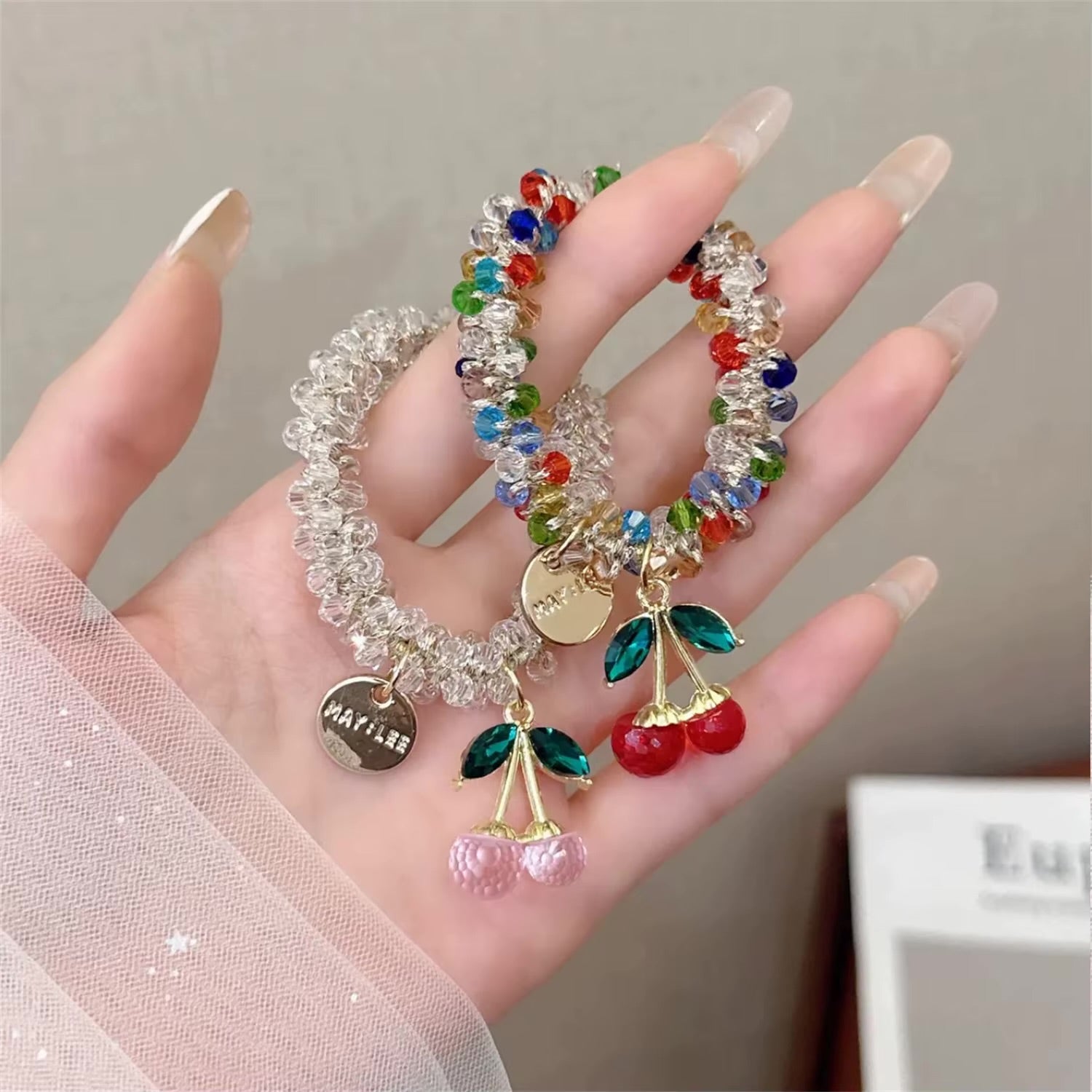 Sparkling Rhinestone Hair Tie — Elegant & Secure Hold