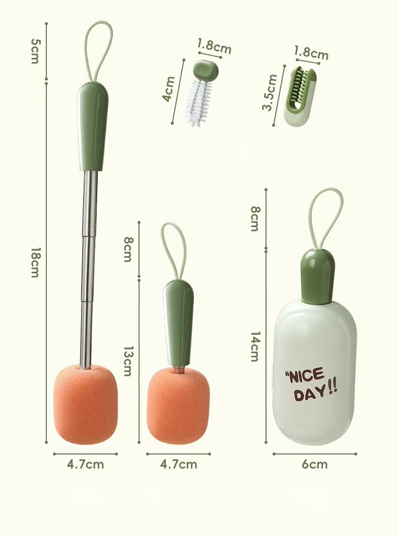Sponge Cleaning Brush 3-in-1 Design
