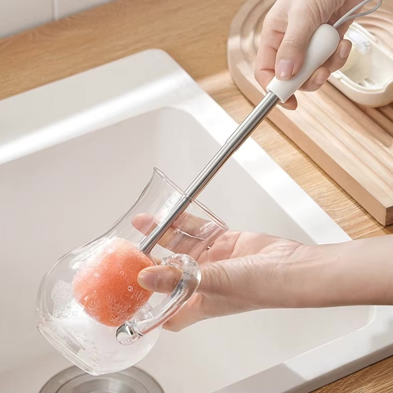 Sponge Cleaning Brush 3-in-1 Design