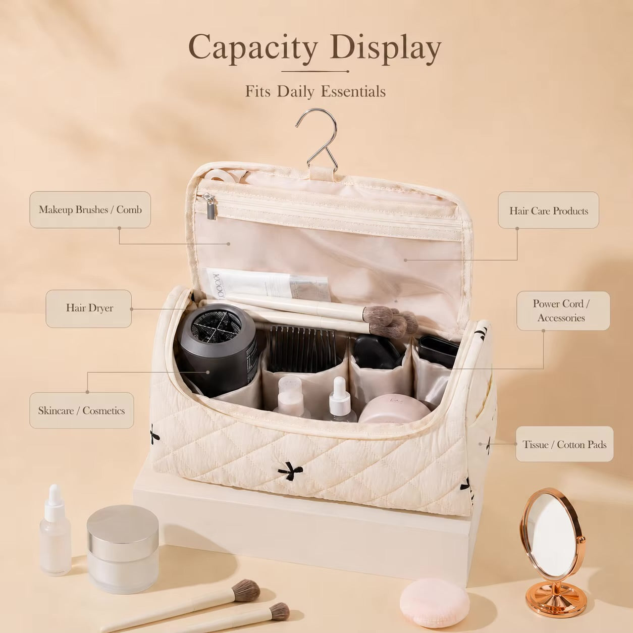 Travel Hanging Makeup Bag