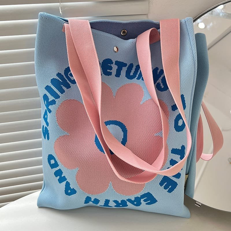 Cute Floral Tote Bag